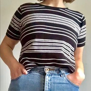 Black Stripey Tee